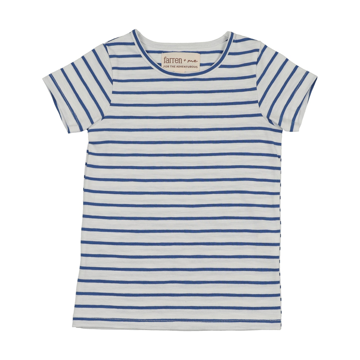FARREN + ME ROYAL BLUE STRIPED SS T-SHIRT