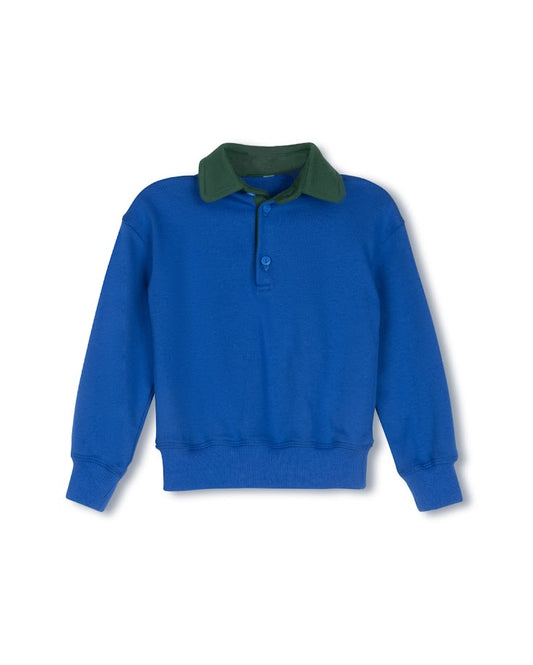 DUKE AND PORT BLUE CONTRAST COLLAR POLO