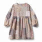 WHEAT PINK FLORAL PATCHWORK DRESS