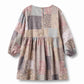 WHEAT PINK FLORAL PATCHWORK DRESS