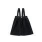 BIRNHAM ON THE SEA BLACK TWILL PINAFORE DRESS