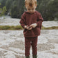 KIN & KIN MAUVE HOODED SWEATSHIRT SET
