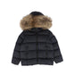 COLMAR BLACK FUR TRIM PUFFER COAT