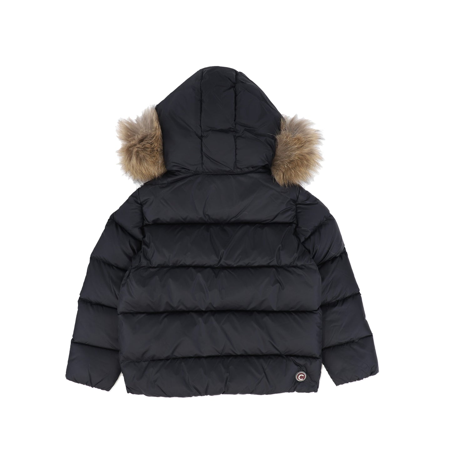 COLMAR BLACK FUR TRIM PUFFER COAT