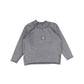 BOOSO GREY RAW EDGE TRIM SWEATSHIRT