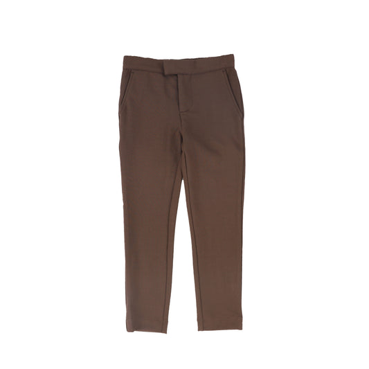 HARPER JAMES BROWN STRETCH SLIM PANTS