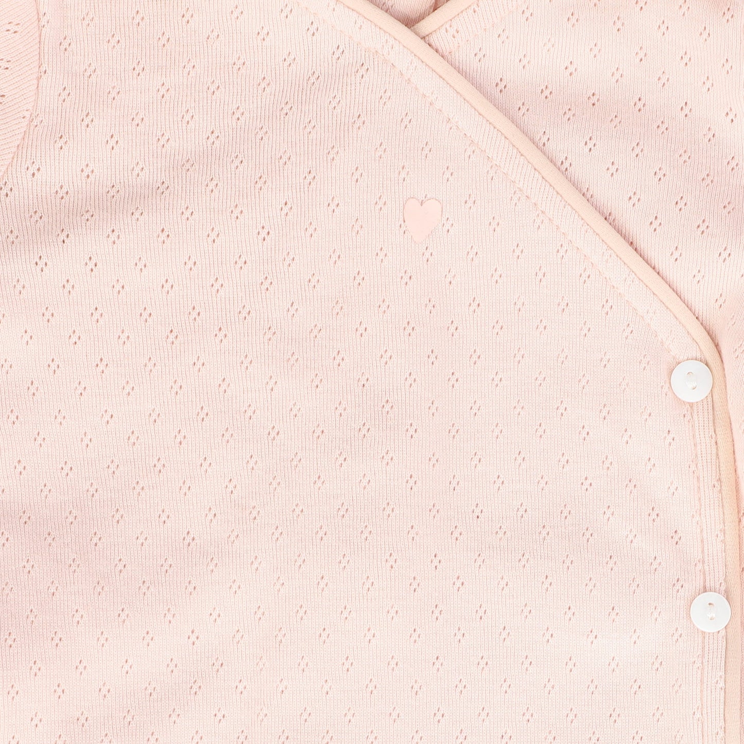 BEBE JOLEE PINK POINTELLE PIPED WRAP FOOTIE