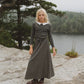 KIN & KIN GREY WOOL MAXI SKIRT