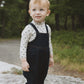 KIN & KIN BLUE WASH GATHERED OVERALLS