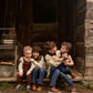 BIRNHAM ON THE SEA DARK BLUE DENIM POCKET OVERALLS