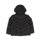 ADD BLACK SIDE ZIPPER PUFFER COAT [Final Sale]