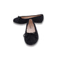 CAMILLE BLACK WOOL BALLET FLAT