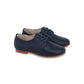 CAMILLE NAVY TEXTURED LACE UP SHOE