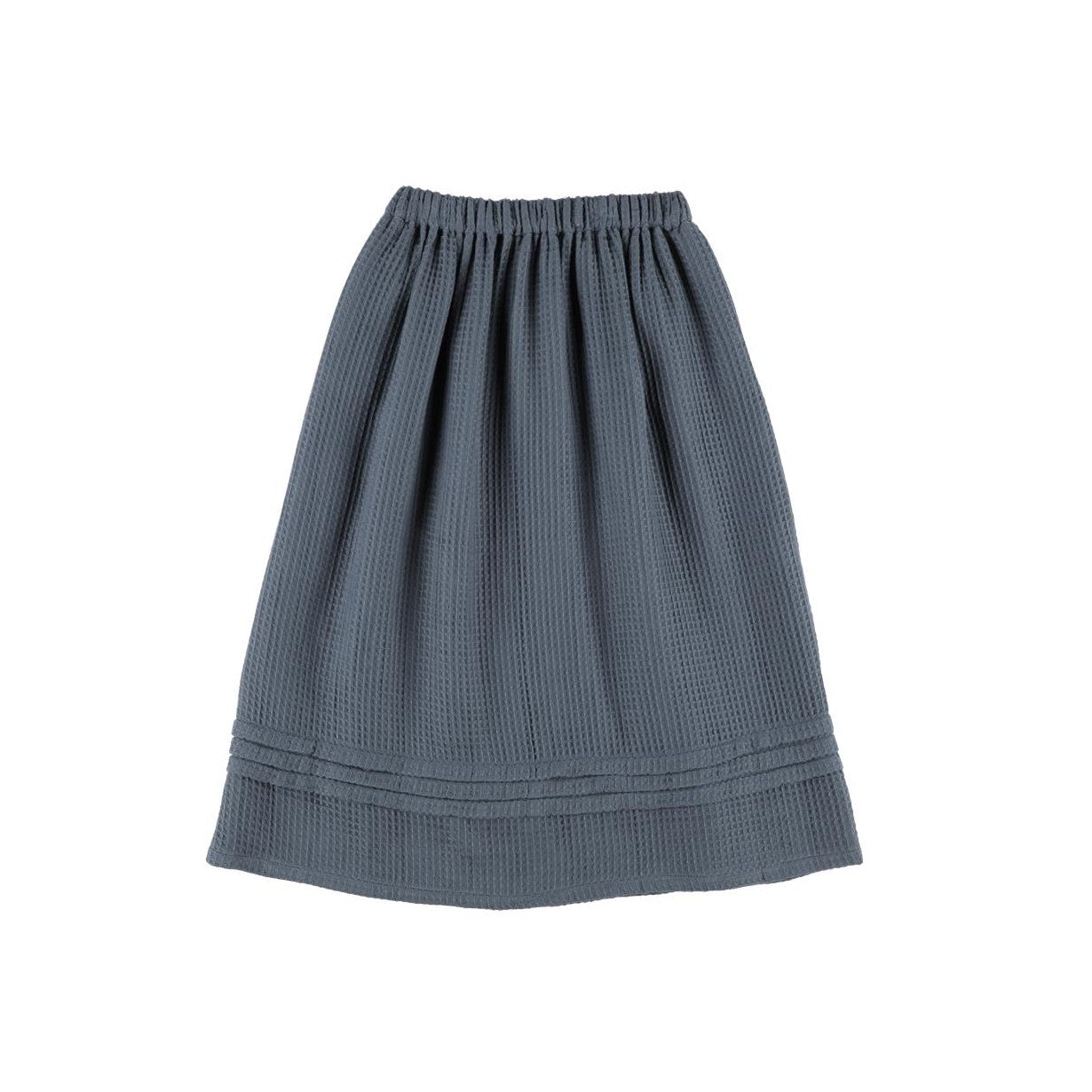 BELLE CHIARA BLUE WAFFLE DESIGN SKIRT [FINAL SALE]