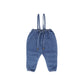 ANALOGIE BLUE WASH BUBBLE SUSPENDER PANTS