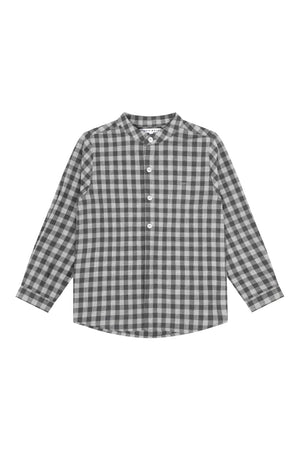 LITTLE PARNI GREY COLLARED SHIRT