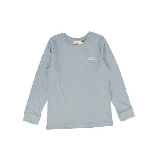 MARMAR COPENAHGEN DUSTY BLUE LOGO TEE [FINAL SALE]