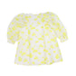 JNBY WHITE/ YELLOW FLORAL PUFF SLEEVE DRESS