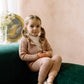 LIL LEGS ECRU BAMBOO MOCKNECK ONESIE