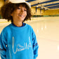 LOUD SEA BLUE CONTRAST STRIPE SKATE SWEATSHIRT
