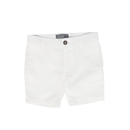 BELATI IVORY LINEN SHORTS