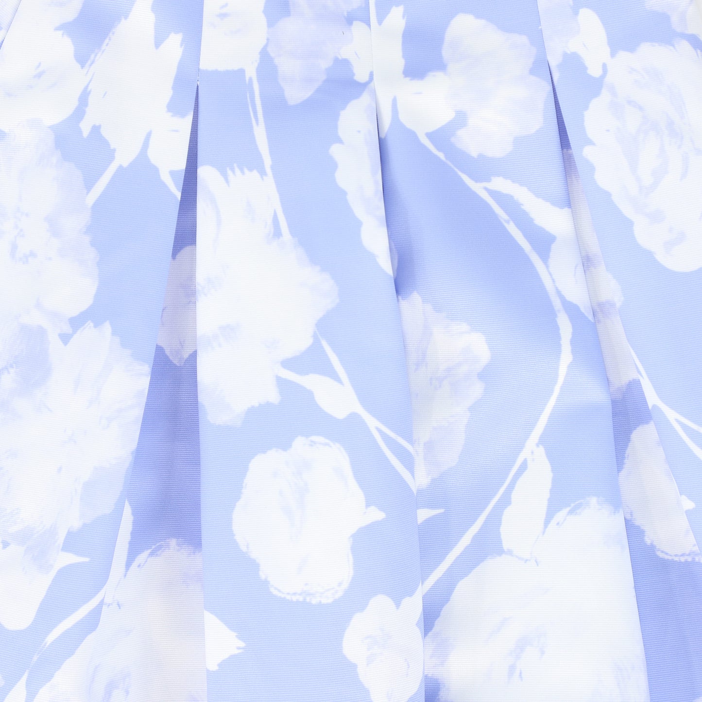 VALENTINA BLUE FLORAL PLEAT MAXI SKIRT