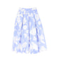 VALENTINA BLUE FLORAL PLEAT MAXI SKIRT