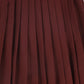 LILOU BURGUNDY TEXTURED WOOL PLEATED SKIRT