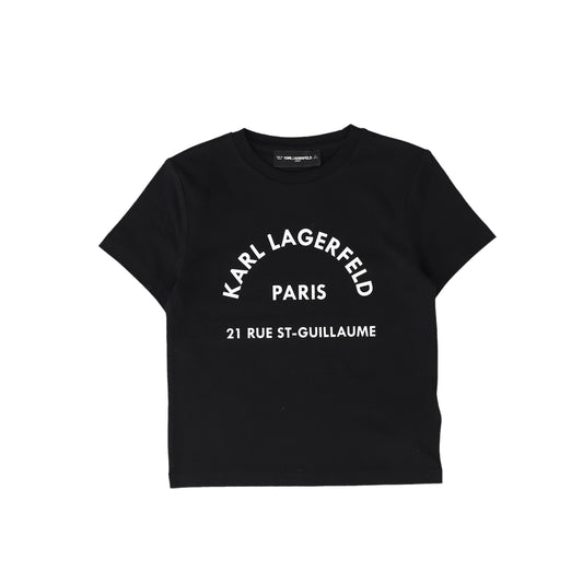 KARL LAGERFELD BLACK LOGO T-SHIRT