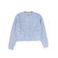 TUSTELLO LIGHT BLUE RIBBED BUTTON CARDIGAN