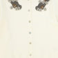 MALLORY AND MERLOT CREAM BEADED PATCH CARDIGAN