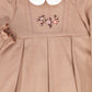 BAMBOO PINK WOOL EMBROIDERED DRESS