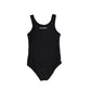 KARL LAGERFELD BLACK LOGO SWIMSUIT