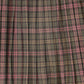 VALENTINA BROWN PLAID PLEAT MAXI SKIRT