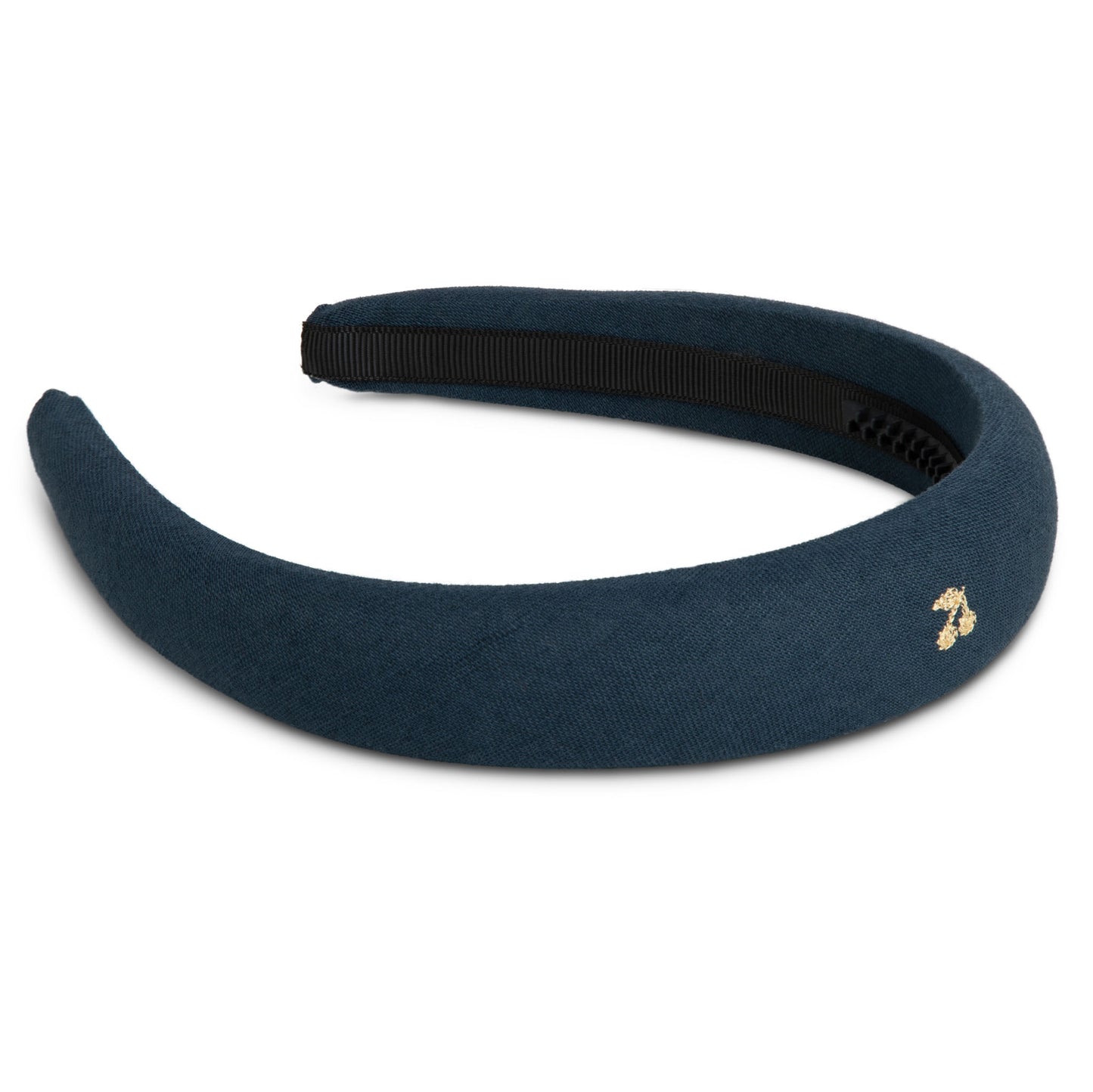 LE ENFANT NAVY CHERRY EMBROIDERED HEADBAND [FINAL SALE]