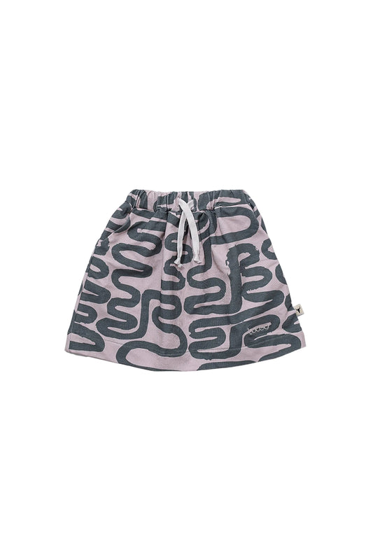 BOOSO GREEN PRINT SKIRT