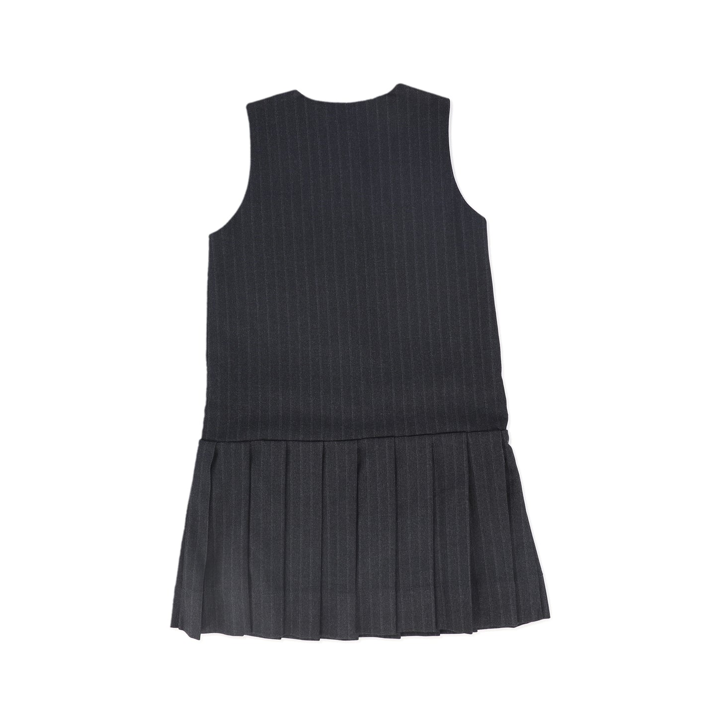 BACE COLLECTION GREY STRIPED BUTTON JUMPER