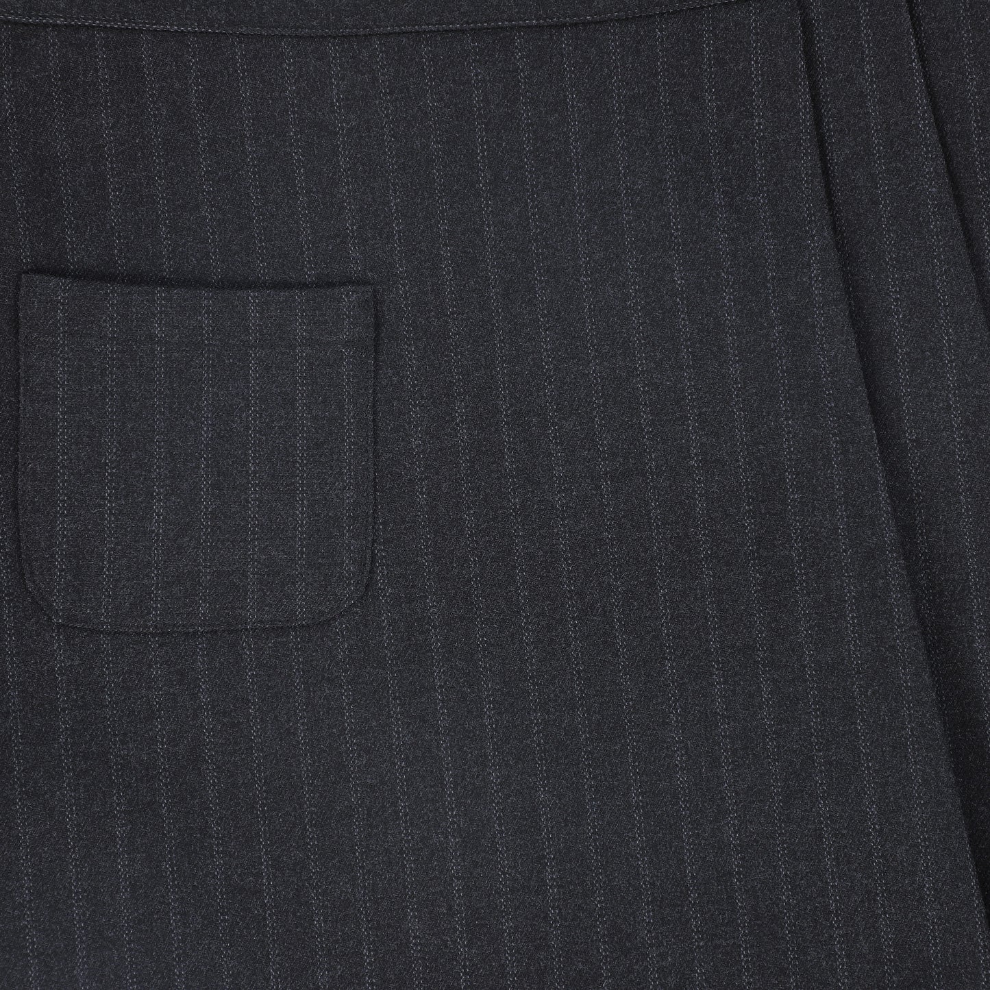 BACE COLLECTION GREY STRIPED BUTTON SKIRT