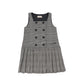 ONE CHILD GREY PLAID DOUBLE BREASTED JUMPER