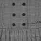 ONE CHILD GREY PLAID DOUBLE BREASTED JUMPER