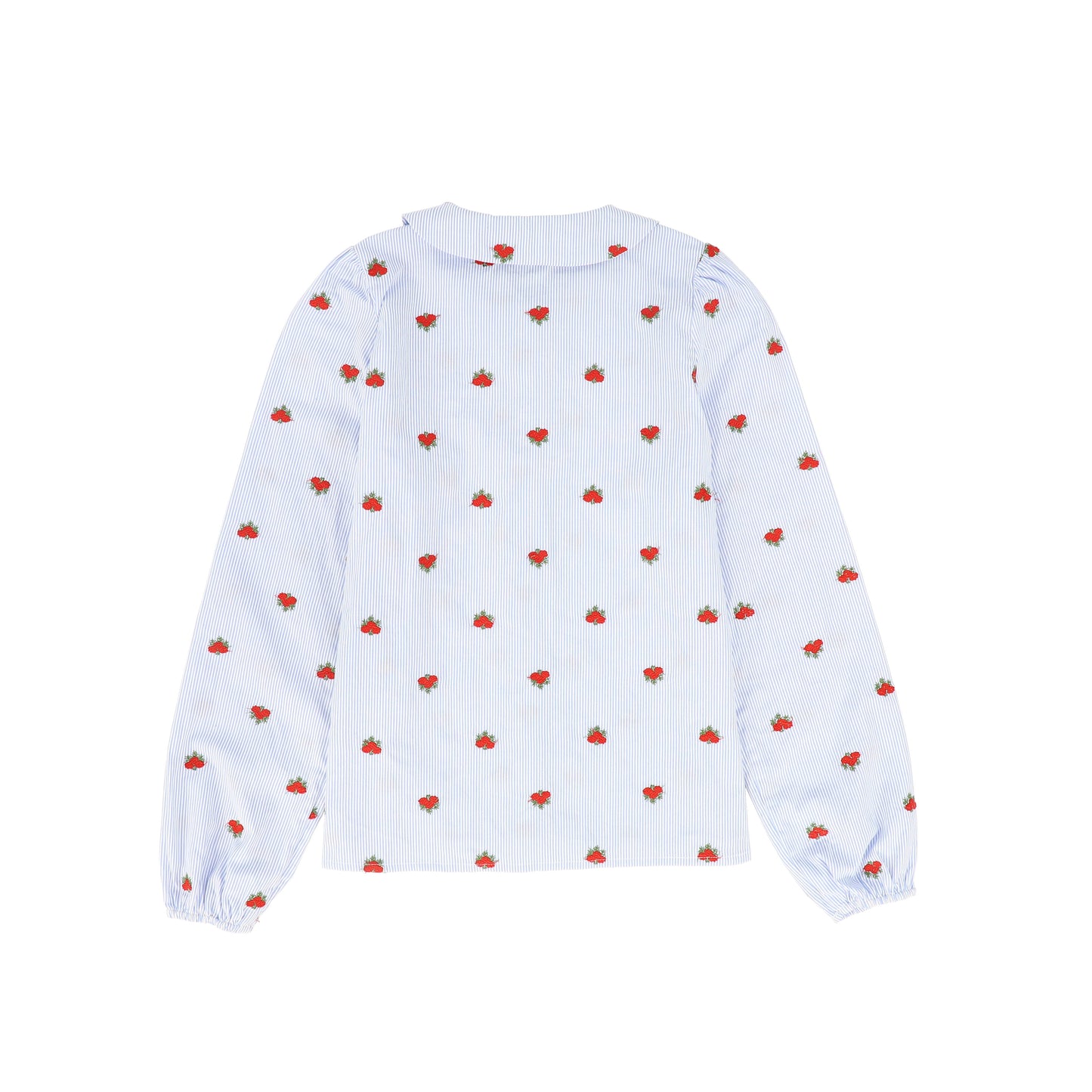 VALENTINA FLORAL PINSTRIPE FLORAL BLOUSE [FINAL SALE]