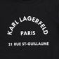 KARL LAGERFELD BLACK LOGO T-SHIRT