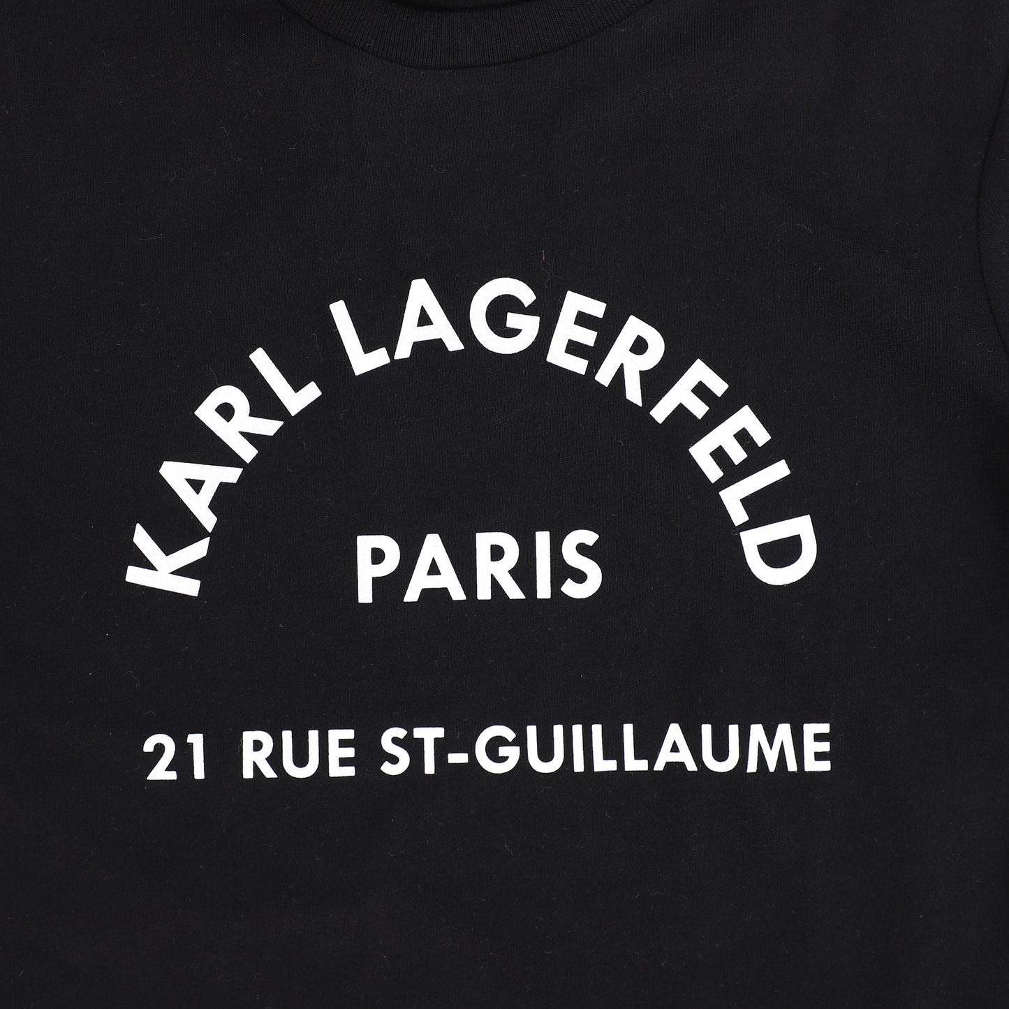 KARL LAGERFELD BLACK LOGO T-SHIRT