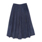 BAMBOO DARK DENIM FLAIR MAXI SKIRT [FINAL SALE]