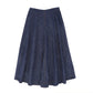 BAMBOO DARK DENIM FLAIR MAXI SKIRT [FINAL SALE]