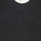 MALLORY AND MERLOT CHARCOAL RUFFLE KNIT MOCKNECK