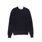 MALLORY AND MERLOT NAVY RUFFLE KNIT MOCKNECK