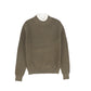 MALLORY AND MERLOT OLIVE GREEN RUFFLE KNIT MOCKNECK