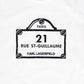 KARL LAGERFELD IVORY GRAPHIC T-SHIRT