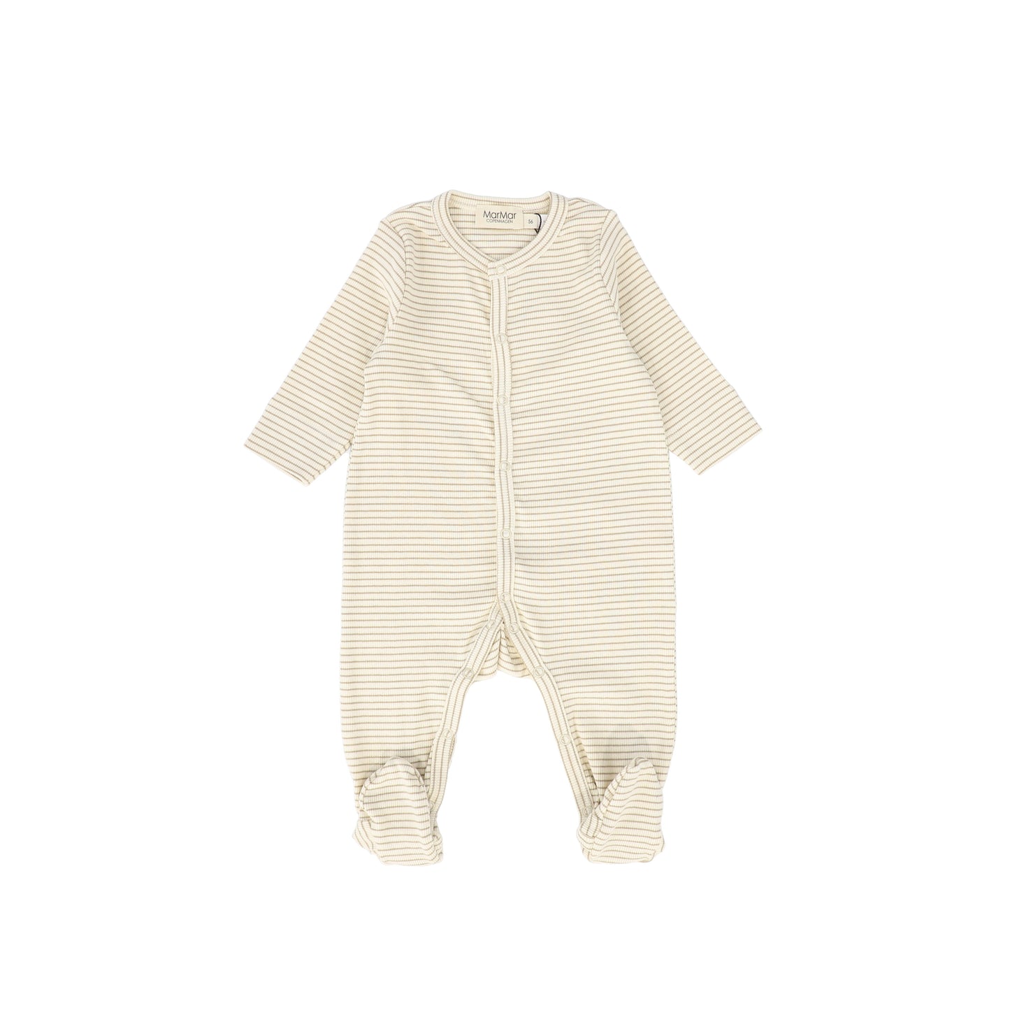 MARMAR COPENHAGEN TAUPE STRIPED FOOTIE